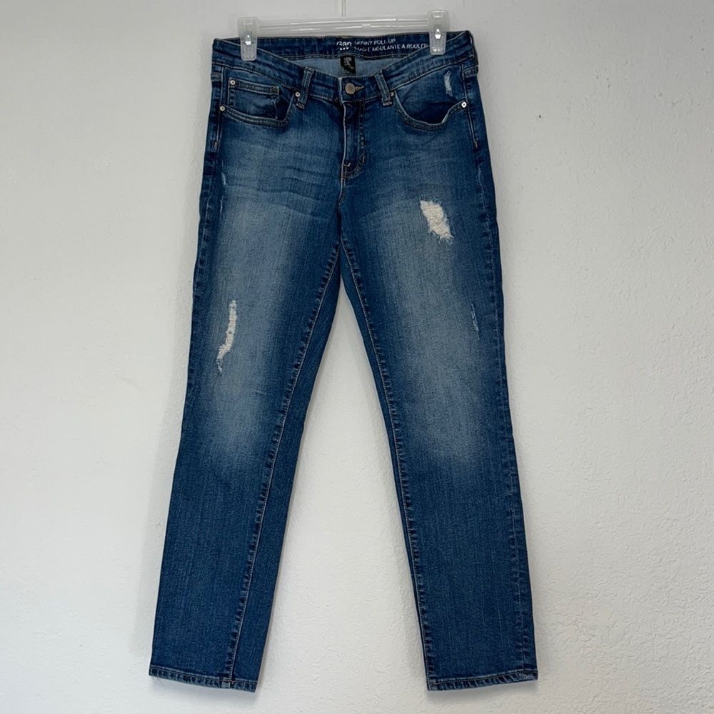 GAP Skinny Roll Up Jeans Size 6/28R 99% Cotton Denim Jeans